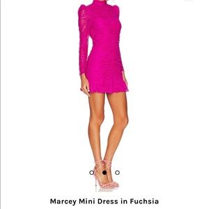 Marcey Mini Dress in Fuschia (Saylor)